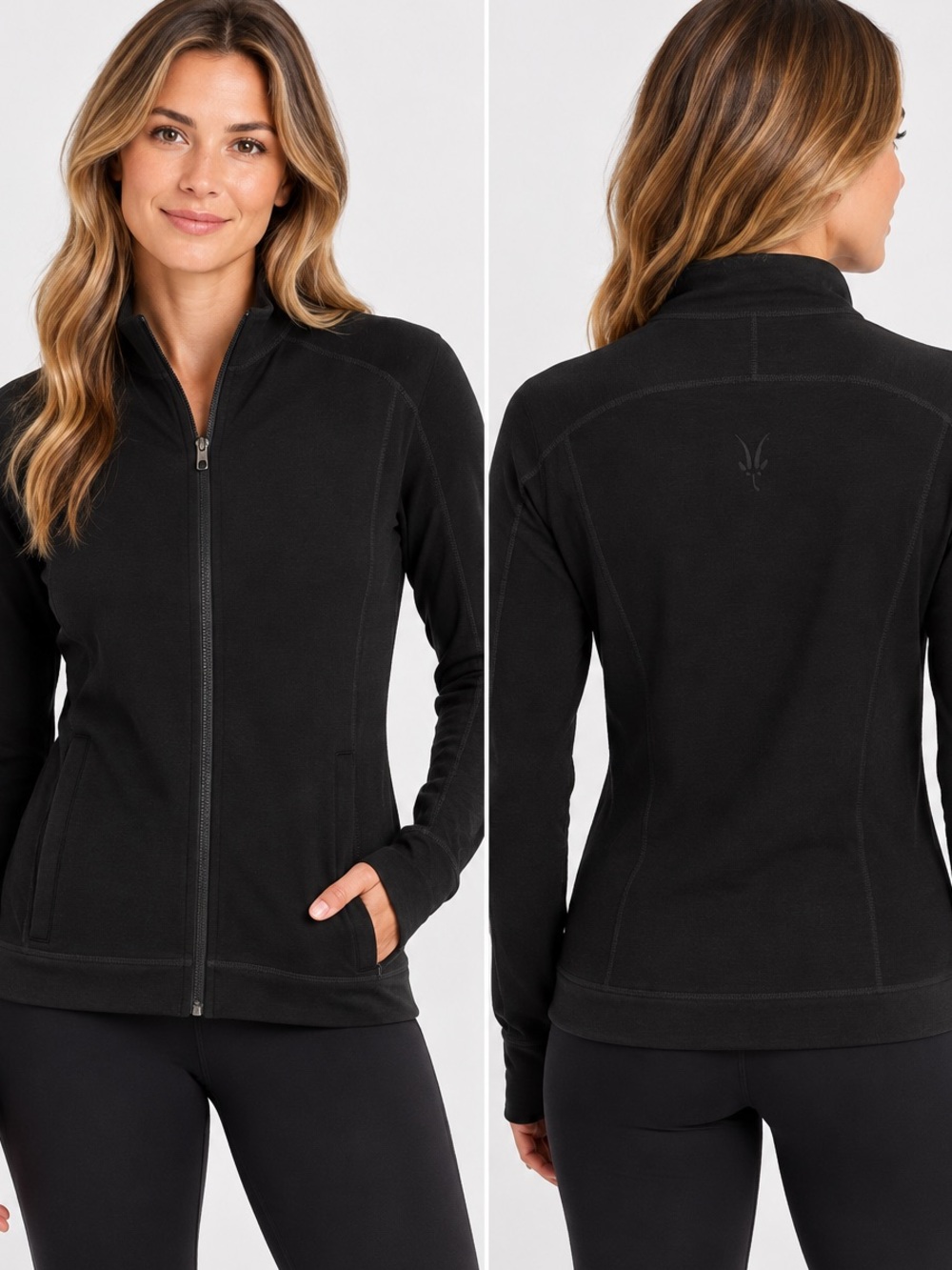Ibex Womens 100% Merino Wool Full Zip Jacket Black Size M